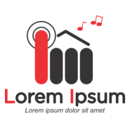 MUSIC INDUSTRY CONCEPT Logo PNG Vector