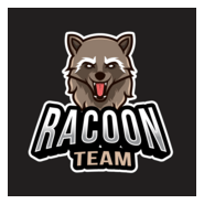 Racoon Team esport Logo PNG Vector