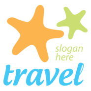 Travel Sea Star Logo PNG Vector