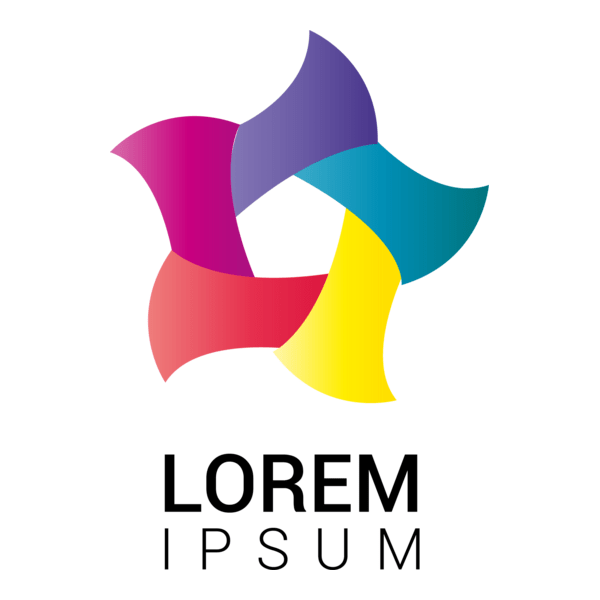 Abstract Colorful Star Logo PNG Vector