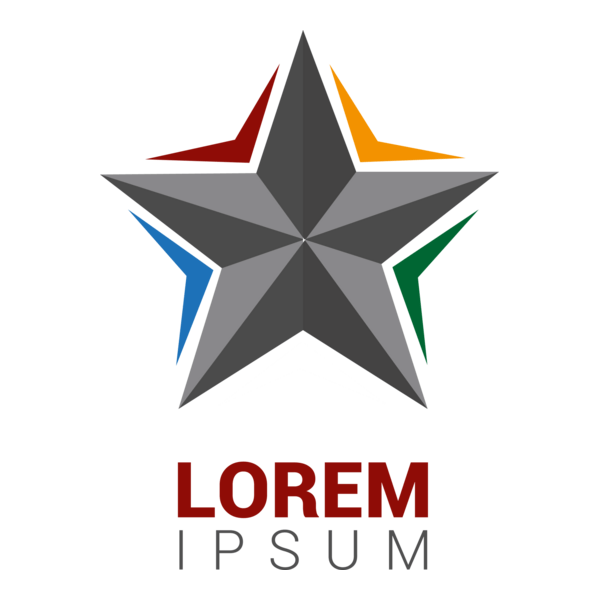 Abstract Star Logo PNG Vector