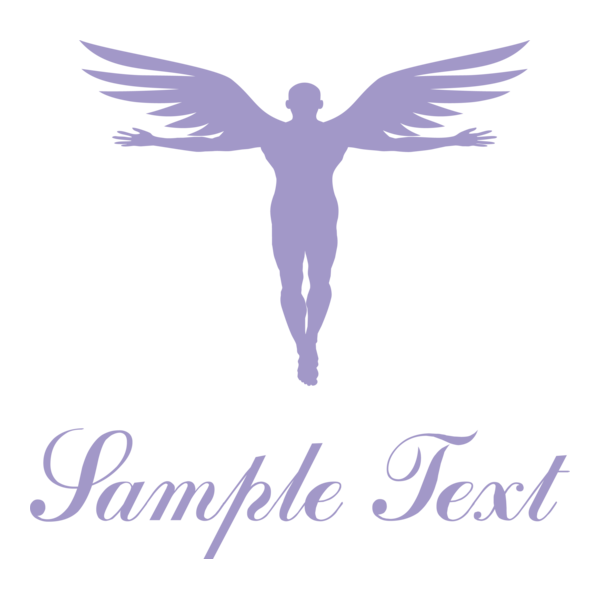 Angel Human Logo PNG Vector