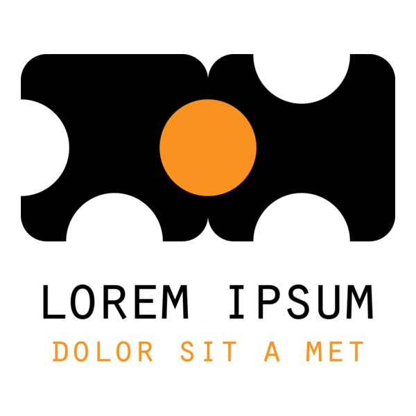 Black Business Shape Logo PNG Vector