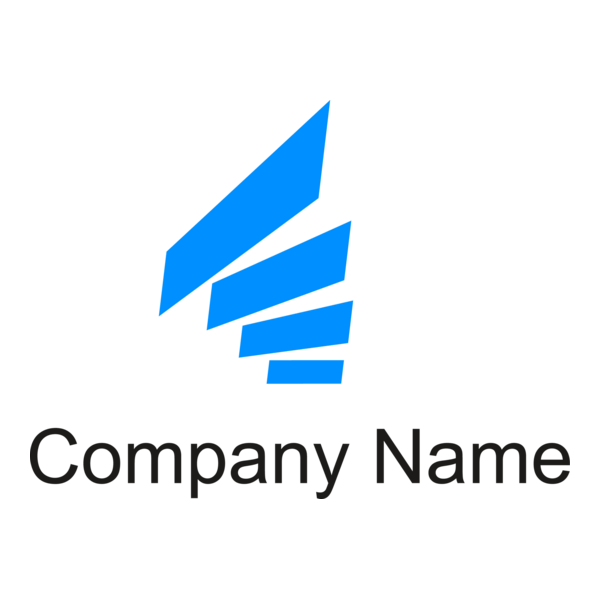 Blue Abstract Logo PNG Vector