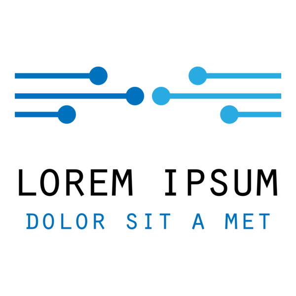 Blue Dot Technology Logo PNG Vector