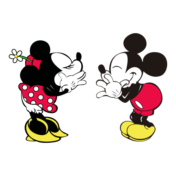 Classic Mickey and Minnie Logo PNG Vector