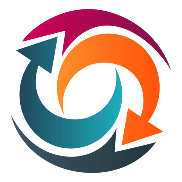 Colorful Arrows Logo PNG Vector