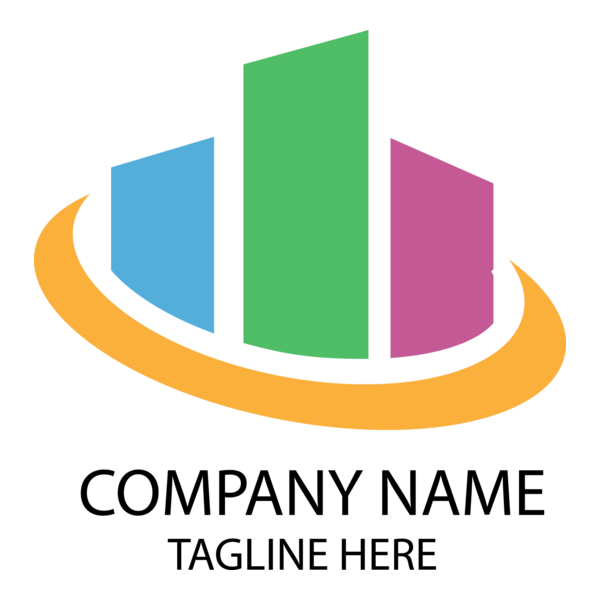Colorful Building Logo PNG Vector