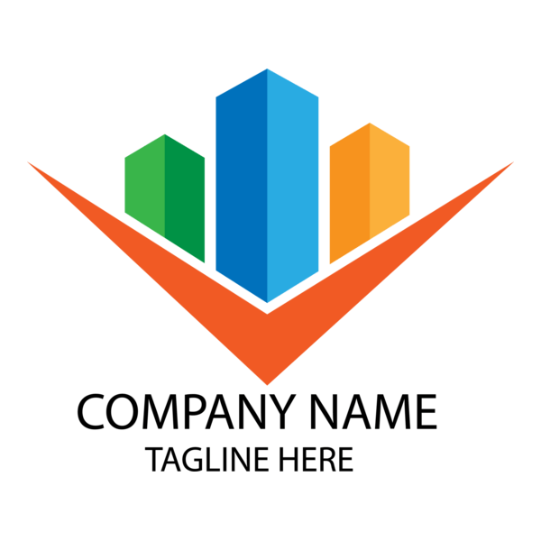 Colorful Building Logo PNG Vector