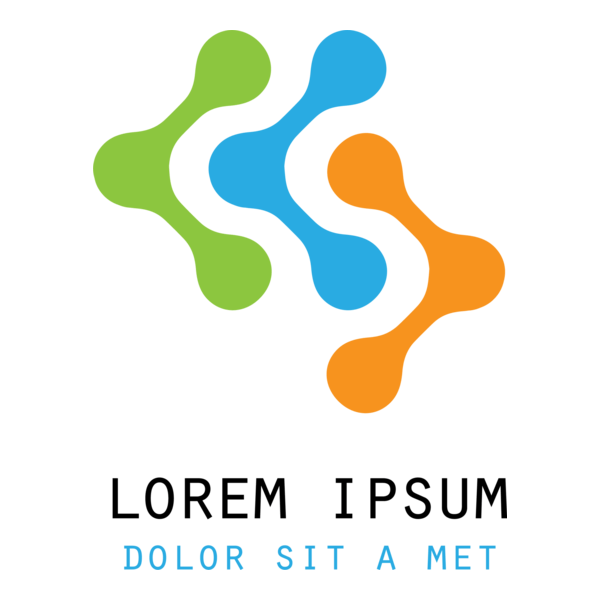 Colorful Chains Logo PNG Vector