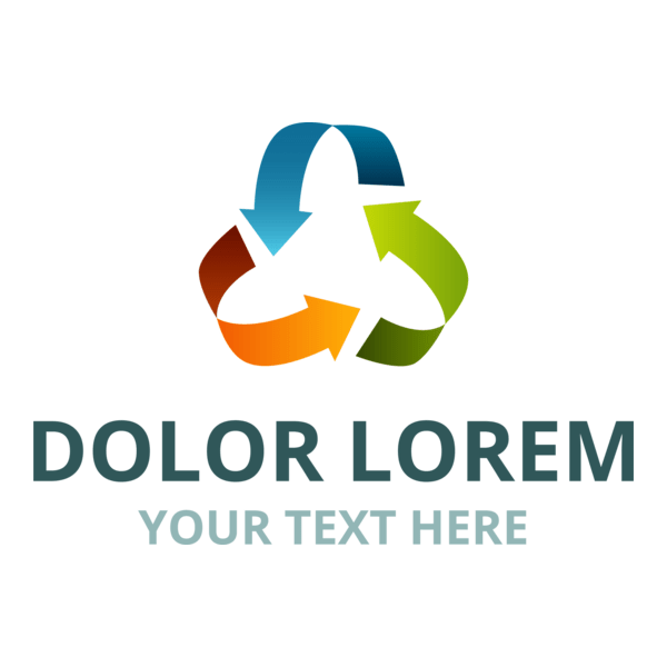 Colorful Recycle Logo PNG Vector