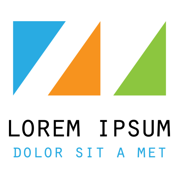 Colorful Triangels Logo PNG Vector