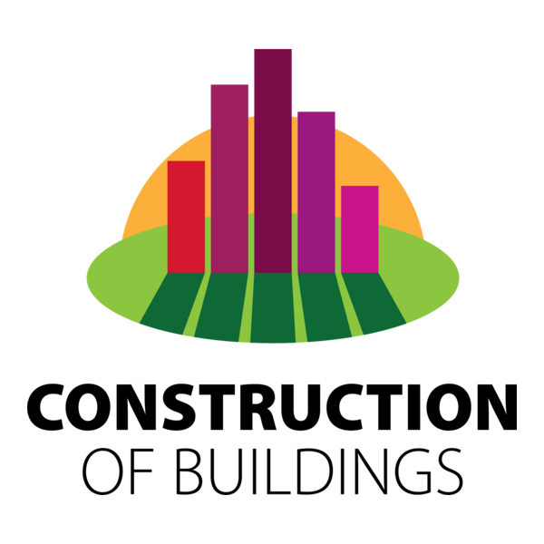 Construction of Buildings Logo PNG Vector