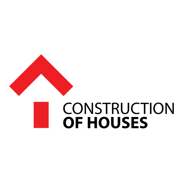 Construction of Houses Logo PNG Vector