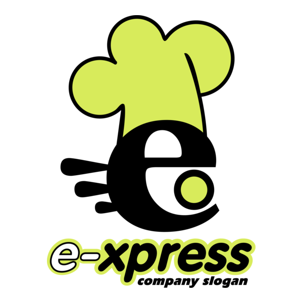 E Letter Chef Logo PNG Vector