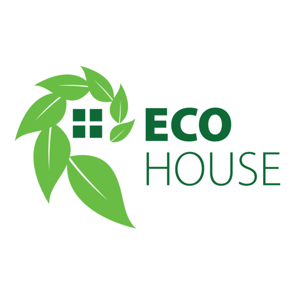 Eco House Logo PNG Vector