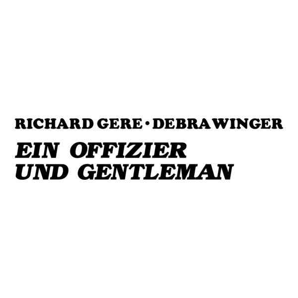 Ein Offizier und Gentleman Logo PNG Vector
