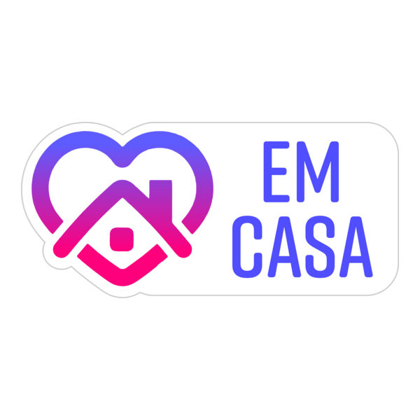 Em casa stay home Logo PNG Vector