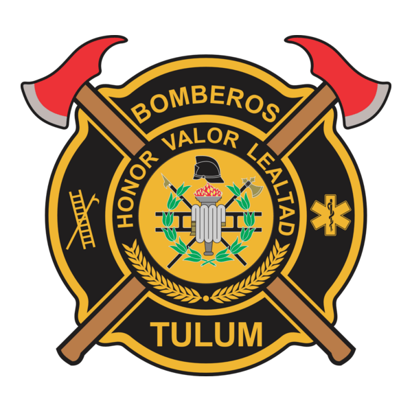 Escudo de Bomberos TULUM Logo PNG Vector