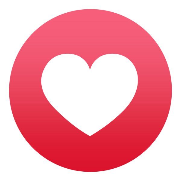 Facebook Reaction: Love Logo PNG Vector