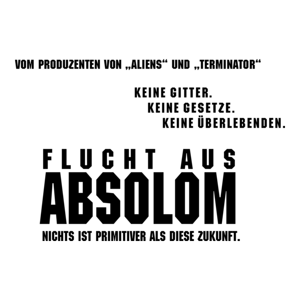 Flucht aus Absolom Logo PNG Vector
