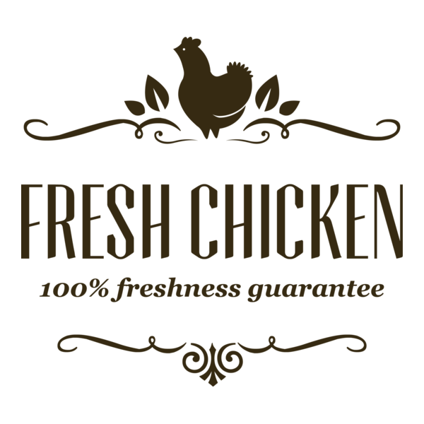 Fresh Chicken Logo PNG Vector