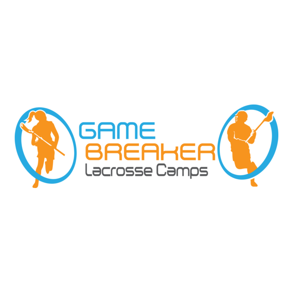 GAME BREAKER Lacrosse Camps Logo PNG Vector