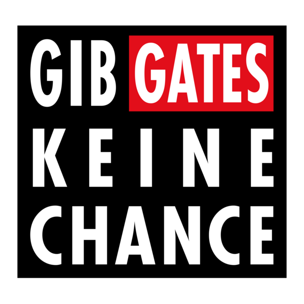 Gib Gates keine Chance Logo PNG Vector