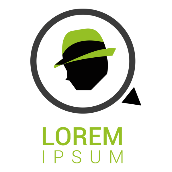 Green Hat Logo PNG Vector