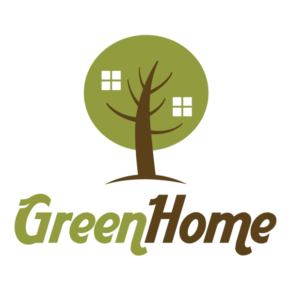Green Home Logo PNG Vector