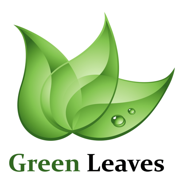 Green Leaves Logo PNG Vector