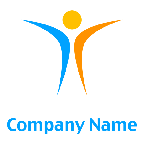 Happy Man Logo PNG Vector