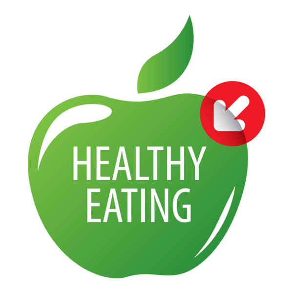 Healthy Eating Apple Logo PNG Vector