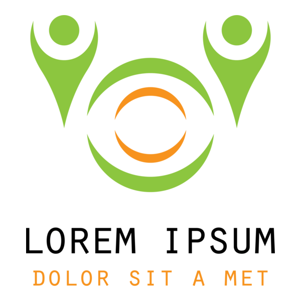 Human Abstract Silhouette Logo PNG Vector