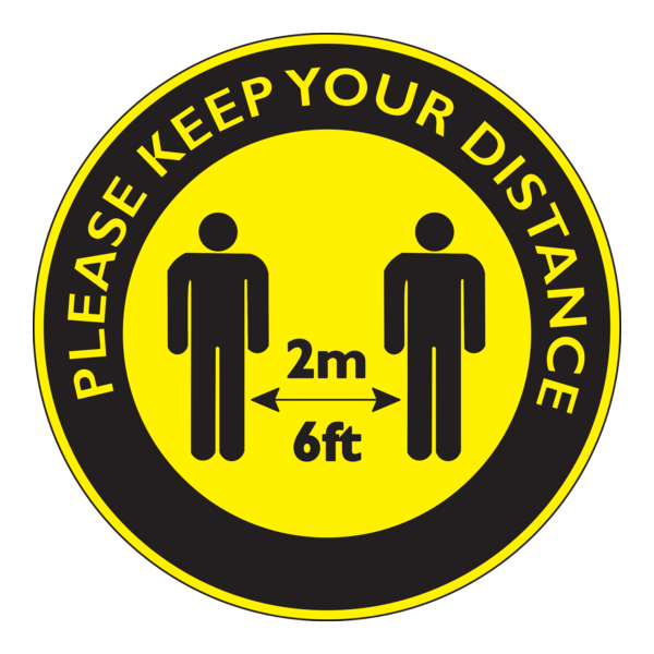 KEEP DISTANCE Logo PNG Vector