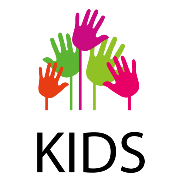 Kids Hands Logo PNG Vector