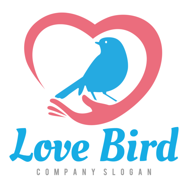 Love Bird Logo PNG Vector