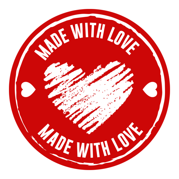 Made With Love Icon Logo PNG Vector