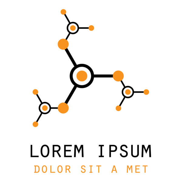 Orange Dot Technology Logo PNG Vector