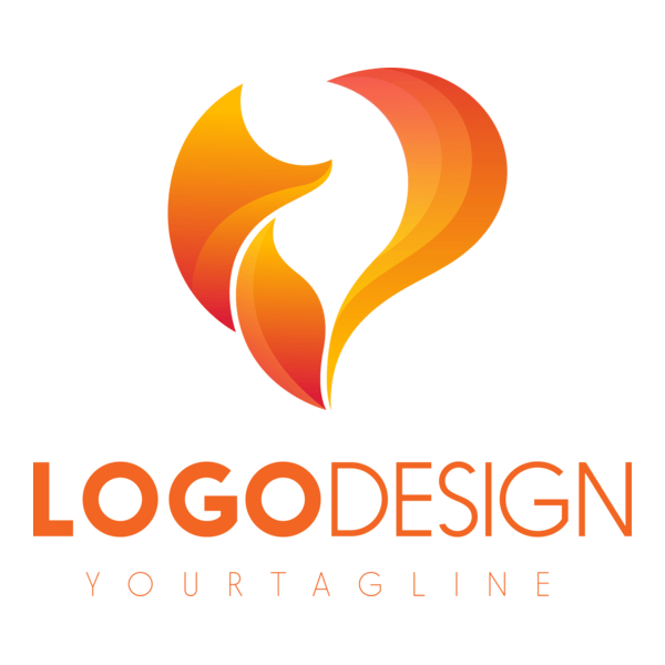 Orange Shape Logo PNG Vector