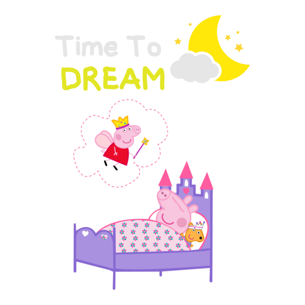 Peppa Pig Sleeping Logo PNG Vector