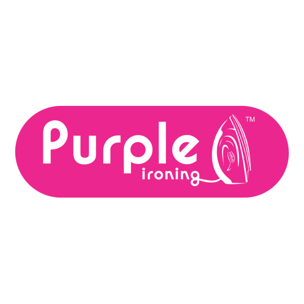 Purple ironing Logo PNG Vector