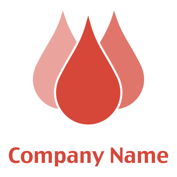 Red Water Logo PNG Vector