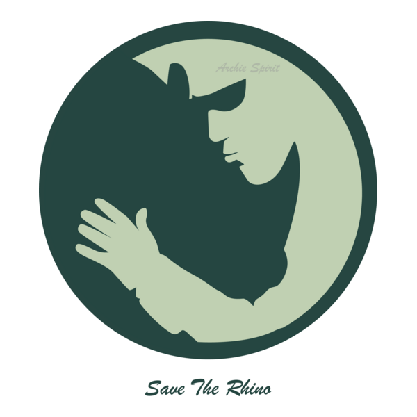 save the rhino Logo PNG Vector