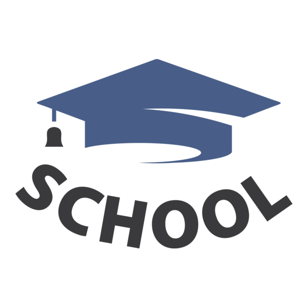 School Cap Logo PNG Vector