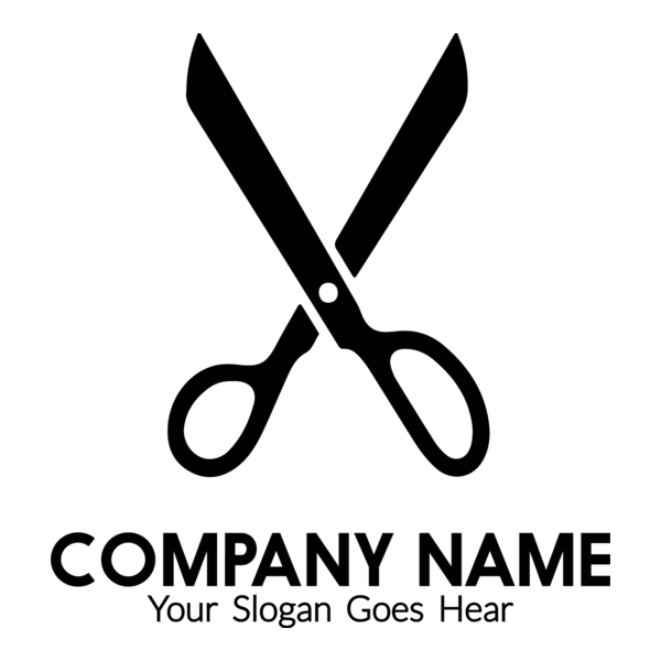Scissors Logo PNG Vector