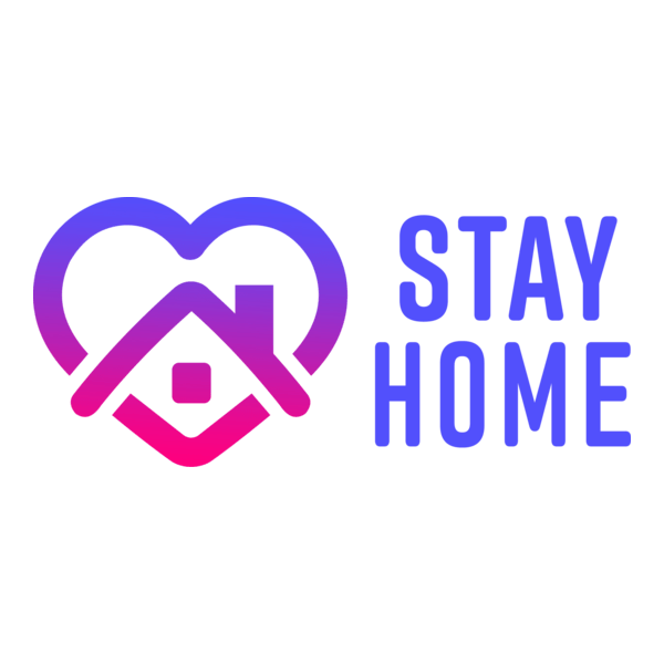 Stay Home Logo PNG Vector