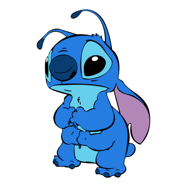 Stitch Sad Logo PNG Vector