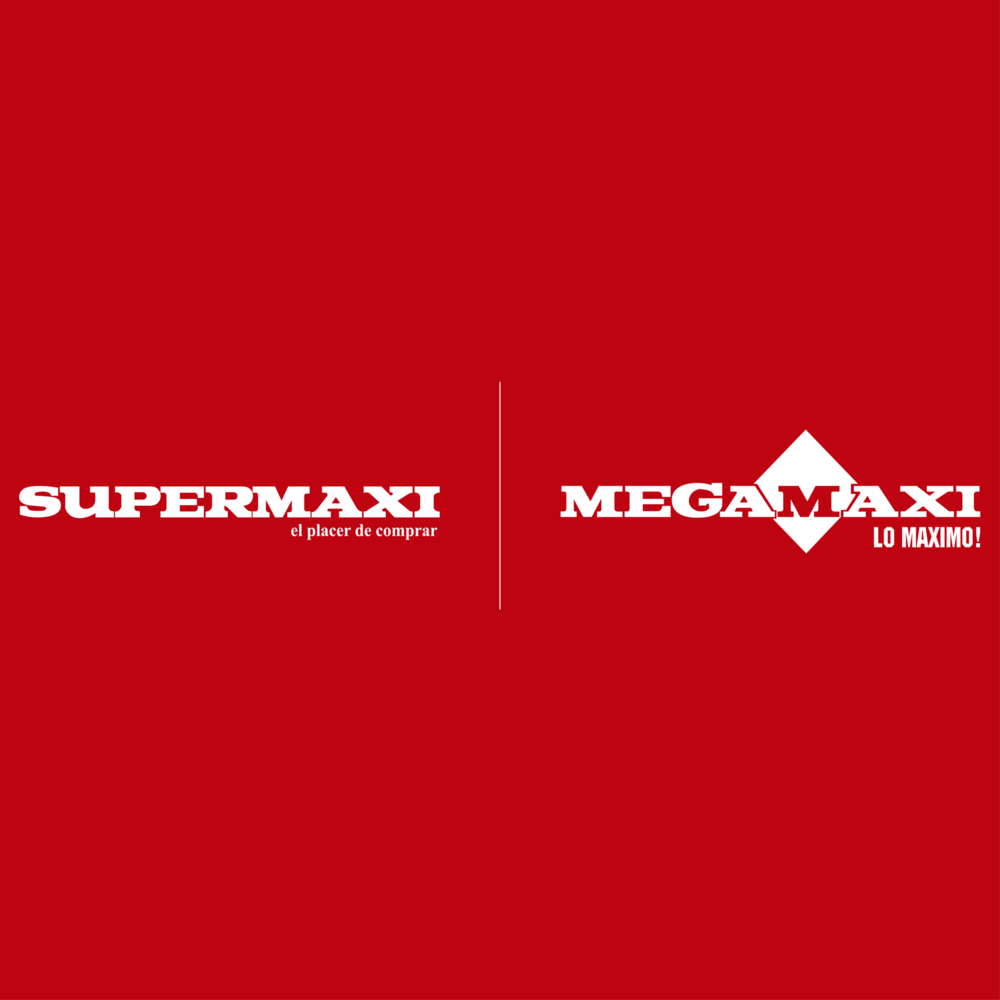 Supermaxi & Megamaxi alternativos fondo rojo Logo PNG Vector