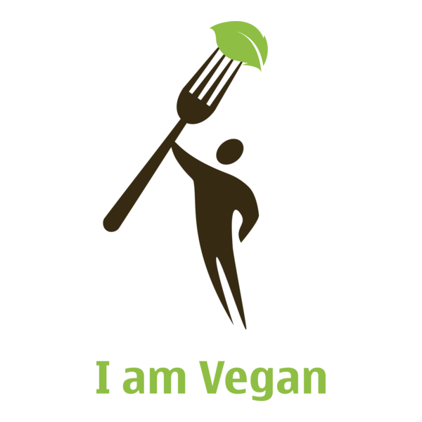 Vegan Human Logo PNG Vector